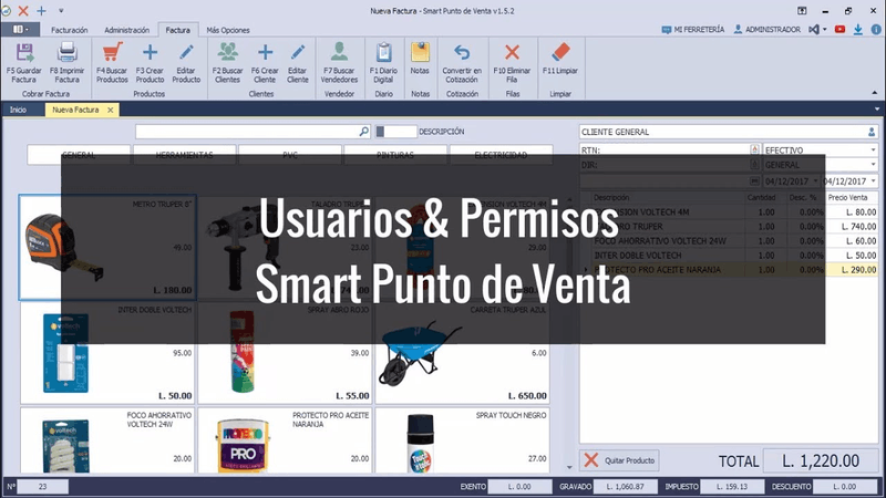 Tutorial para crear usuarios y permisos en Smart Punto de Venta